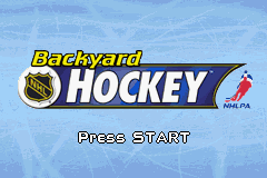 Backyard Hockey back cover for GameBoy Advance